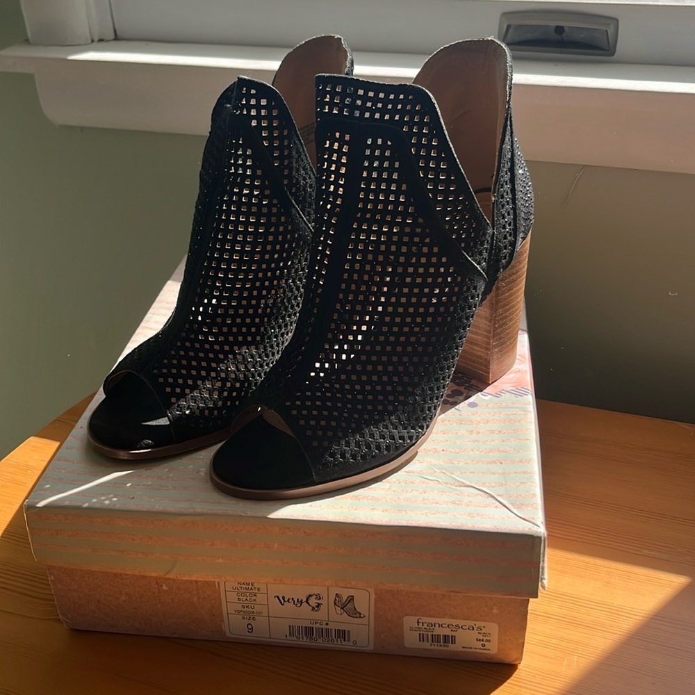 Black Rhinestone heels